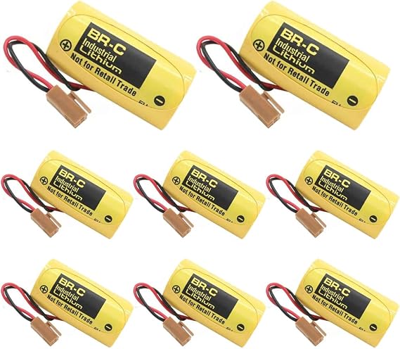 YICUAA BR-C for FANUC A98L-0031-0007 A02B-0120-K106 BR-CCF1TH PLC 3V 5000mAh Battery