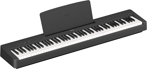 YAMAHA P-145BT Digital Piano - Built-in Bluetooth Audio Portable 88 Key Piano with Graded Hammer Compact Keyboard Realistic Playing Feel and 10 High Quality Tones - Black