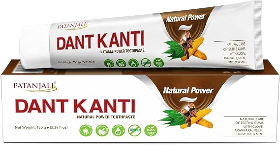 Patanjali Dant Kanti Natural Toothpaste - 150 g / 5.29 fl oz