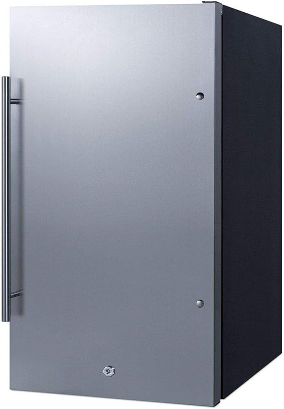 Summit 19 Refrigerator, Outdoor, Stainless Steel- SPR196OS | Shallow Depth, Built-in, Outdoor Refrigerator, ENERGYSTAR, 3.13 cu.ft.Capacity,
