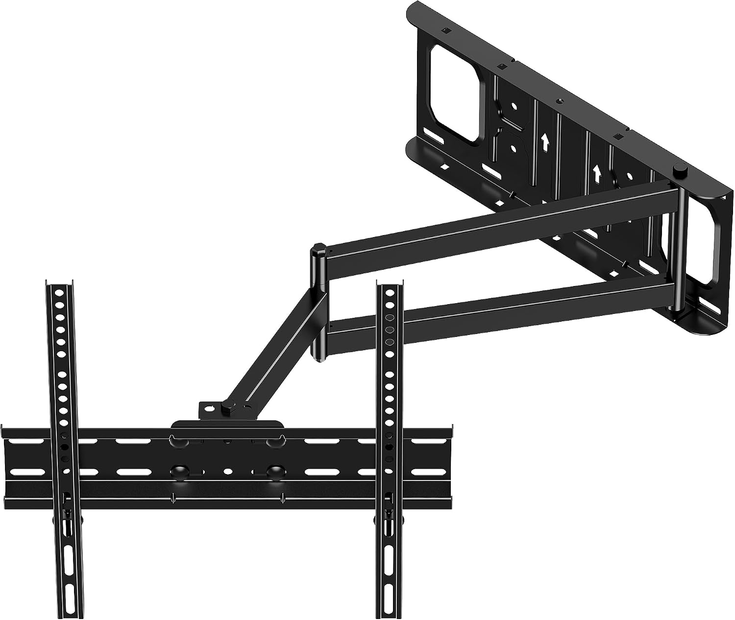 FORGING MOUNT Long Arm TV Wall Mount for Most 26-65 Inch Flat Curved TVs, 25.6inch Full Motion Extension Articulating Arms, Swivel, Tilt TV Bracket Corner Mount Fits Max VESA 400x400mm up to 77lbs