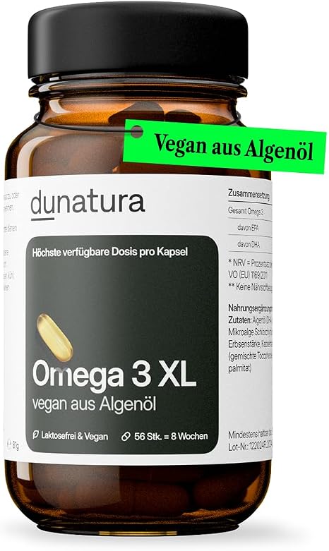 Omega 3 Kapseln - 56 Kapseln - EPA & DHA aus Algenöl