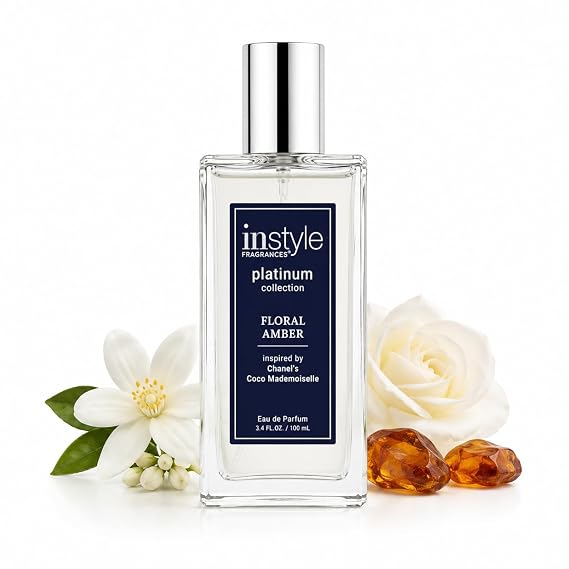 Instyle Fragrances Platinum Collection Floral Amber, CLEAN, Vegan
