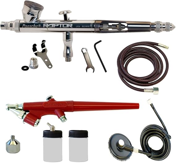 Paasche Double Airbrush Package with RG & EZ Models