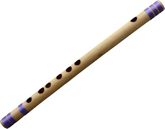 Transverse Bamboo Flute Indian Bansuri (G # Tune) Indian Musical Instrument for Professional 12 Inches