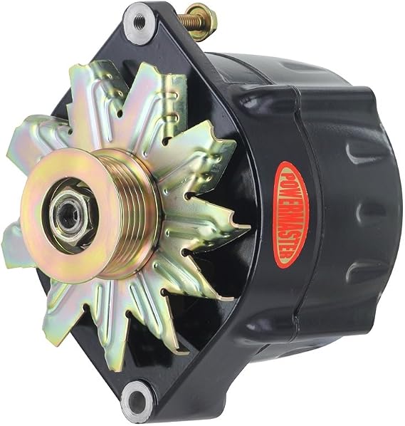 Powermaster - Alt GM 12SI Black 150A Smooth LookTM 6 grv Pulley 1 or 3 Wire