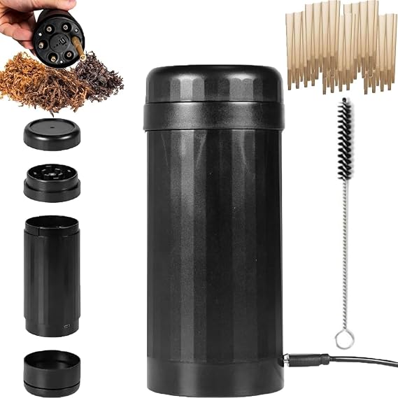 2in1 Roller Mills, Portable Swift Roll Cylinder Machine, Pro Roller Electric Grinder and Cone Filler, Say Goodbye to Hassle of Rolling by Hand