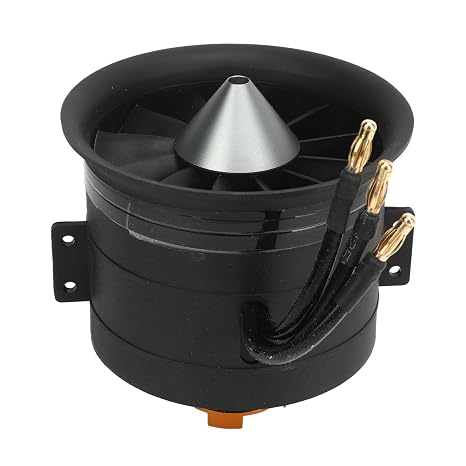 EDF 80mm Ducted Fan with 12 Blades High Efficiency RC Brushless Motor for Aircraft Light Weight 551g (CW)