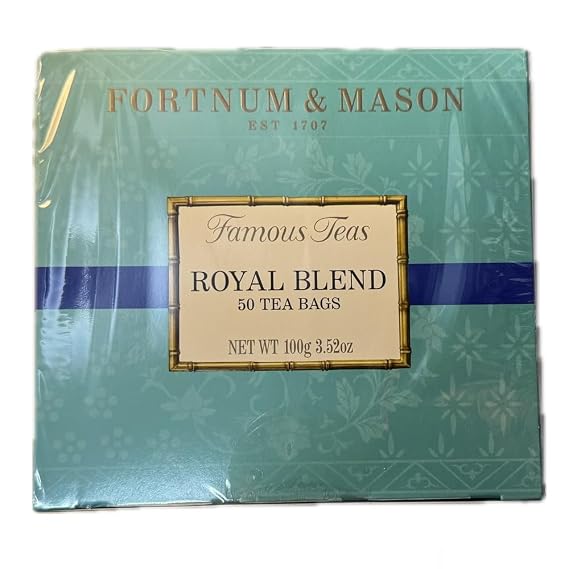 Fortnum and Mason Royal Blend 50 Enveloped Tea Bags 2002108 3.52oz 1 Pack