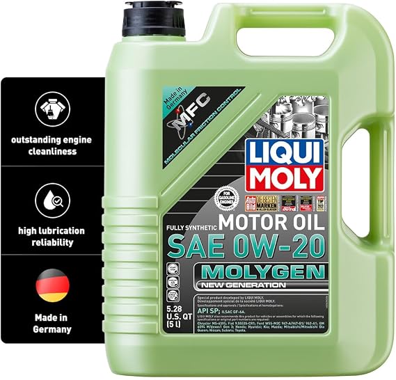 LIQUI MOLY Molygen New Generation SAE 0W-20 | 1 L | Fully synthetic engine oil | SKU: 20436