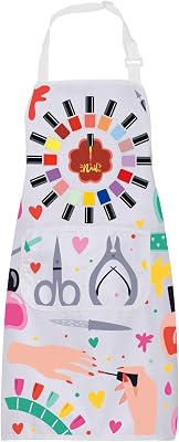 BNQL Nail Tech Apron With Pockets - Waterproof Salon Apron for Nail Technicians and Artists