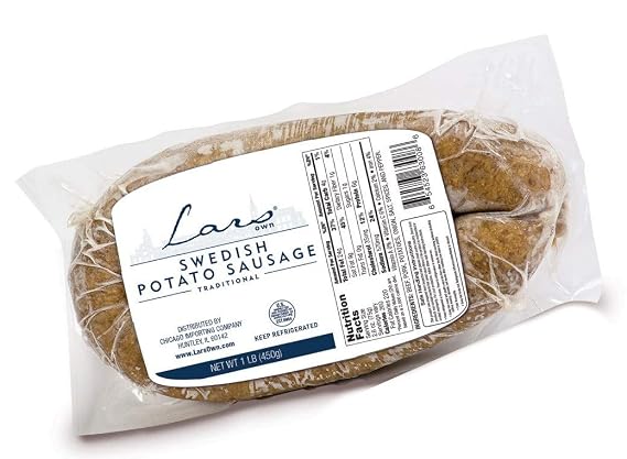 Lars Swedish Potato Sausage - Potatis Korv -1 pound