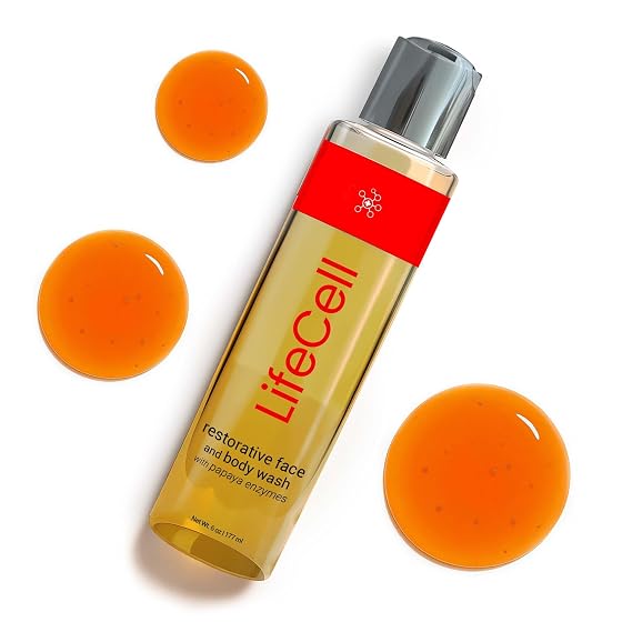 LifeCell Papaya Face & Body Wash Exfoliating Cleanser for Dark Spots, 6oz | LifeCell Papaya Face & Body Wash Exfoliating Cleanser for Dark Spots, 6oz