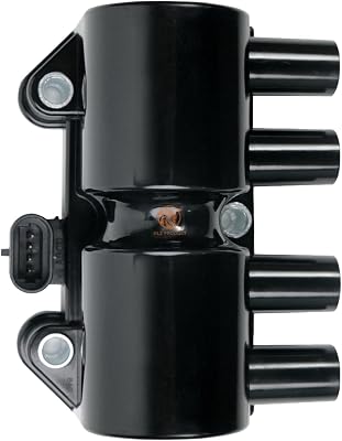 HLZPRODUCT Ignition Coil Pack Set Of 1 Compatible With Chevrolet Chevy Chevy Pickup Daewoo Lanos Leganza Nubira Isuzu Amigo Rodeo Rodeo Sport 1.5 1.6 2.0 2.2 L4 Replacement For 96350585 UF356 1208051