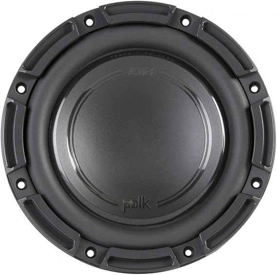 Polk Audio DB842 SVC-DB+ Series 8" Shallow Subwoofer for Marine/Car Sound Systems, 30Hz-200Hz Frequency Response, Single 4 Ohm Voice Coil & Polypropylene Woofer Cone