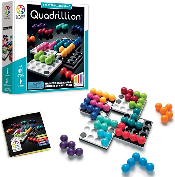 SmartGames Quadrillion Endless Magnetic Puzzle Game with Unlimited Solutions for Ages 7+