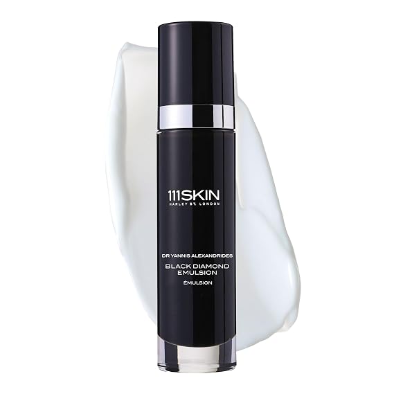 111SKIN Black Diamond Emulsion, Lightweight Age-Defying Face Cream, Generates Collagen Production, NAC Y2 Improves Elasticity (1.7 fl oz)