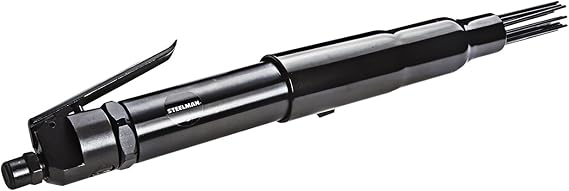 Steelman Air Needle Scaler, 1/8-inch Scaling Needles, Pneumatic Tool Removes Rust, Mill Scale, and Paint from Metal Surfaces