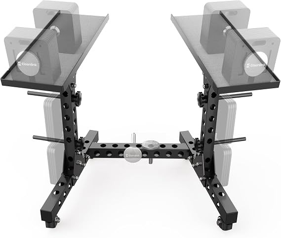 Eisenlink Adjustable Dumbbell Rack & Weight Rack, Holds 440lb, Low/High