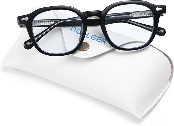 Blue Light Glasses Women Men Square Computer Screen Non-Prescription | Square Blue Light Glasses Help Reduce Digital Eye Strain, Non-Prescription Computer Eyewear for Work,Gaming and Daily Use