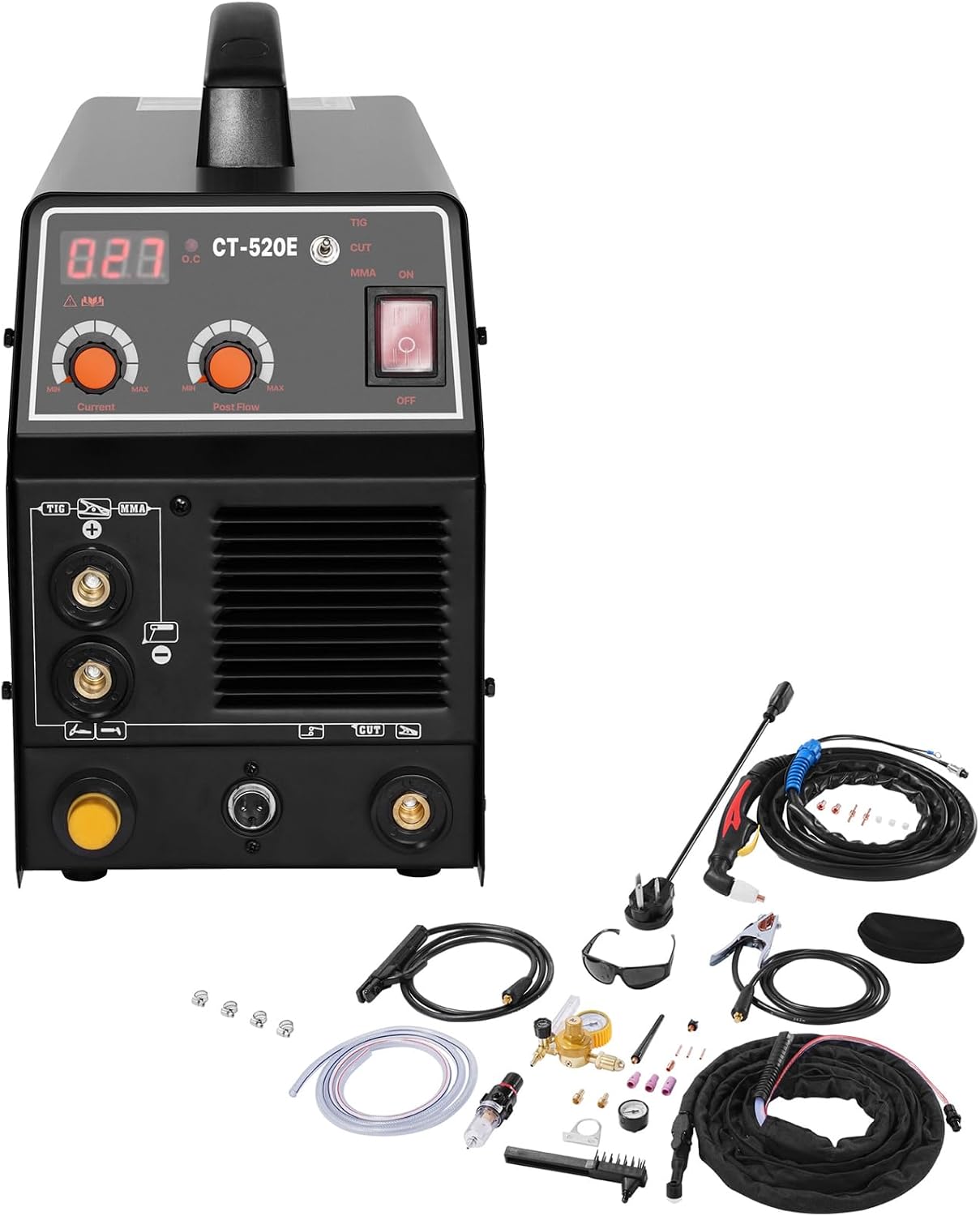 Happybuy 3 in 1 Welding Machine, Plasma Cutter & Welder Combo, 50A200A, Digital, 110220V Dual Voltage