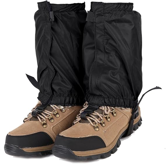 Waterproof Ankle Gaiters for Hiking Boots and Shoes Lightweight Adjustable Leg Gators for Men