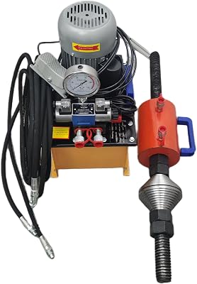 70T Excavator Sleeve Pressing Machine with Electromagnetic Foot Switch Pump 220V 1.5KW Hydraulic Crawler Pin Pressing Machine for Repair of Excavator Tracks and Shaft Sleeves