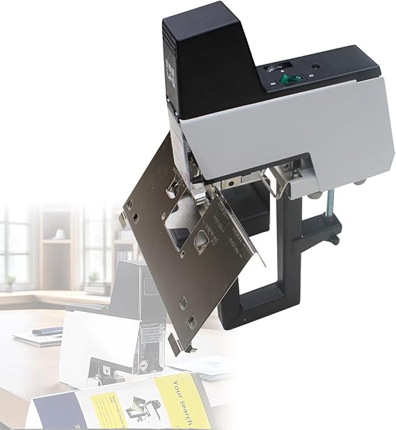 Electric Saddle Stapler, 106 Automati Rapid Stapler Binder Machine 2-30 Sheets with Pedal, 1-9 Levels Of Intensity Adjustable, for 66/6, 66/8 Type Staples 110V