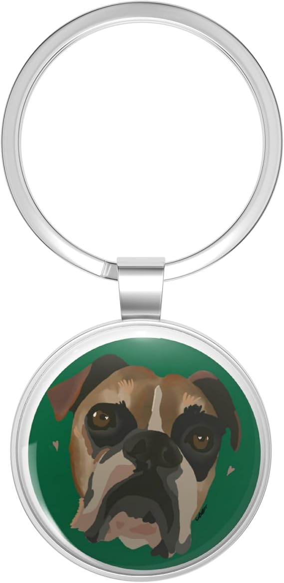 Ruckus Stainless Steel Keychain with Ring