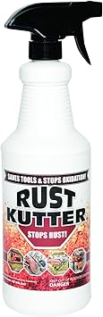 Rust Kutter - Stops Rust and Converts Rust Spots to Leave A Primed Surface Ready to Paint, Professional Rust Repair Manufactured in USA Sprayer Included
