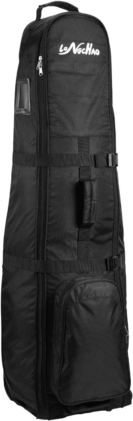 LONGCHAO Golf Travel Bag- Foldable Golf Traveling Case with Wheel, Lightweight Golf Travel Bag for Airline