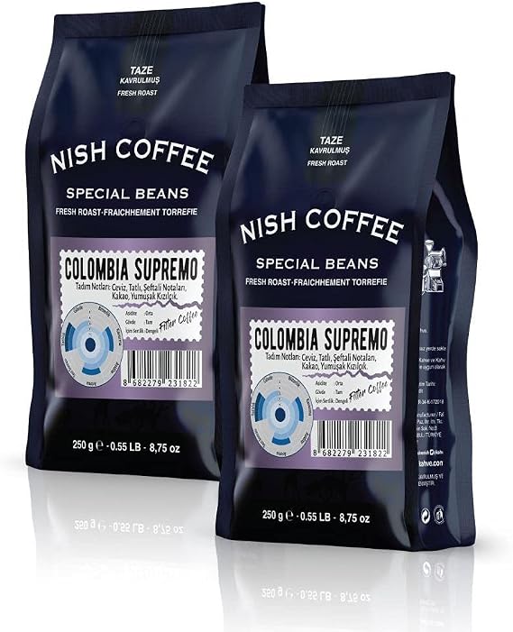 Nish Filtre Kahve Colombia 2x250 Gr - Öğütülmüş