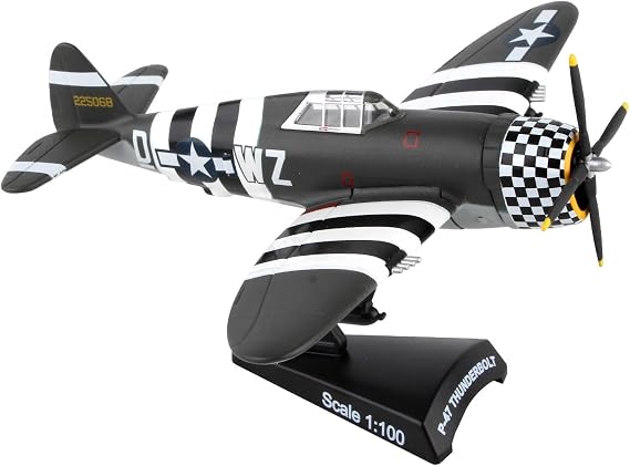 Postage Stamp Daron P-47 Thunderbolt Snafu 1/100 PS5359-3,Black