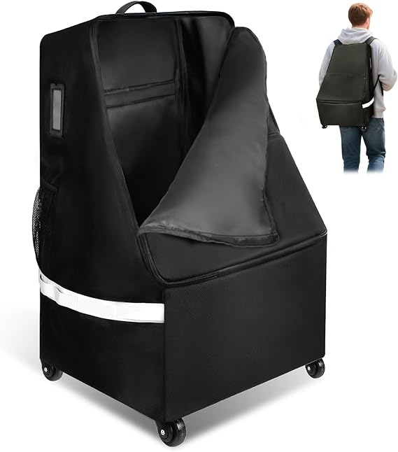 Upgrade Car Seat Travel Bag for Airplane With Wheels, Carseat Travel Bag for Airplane, Car Seat Travel Bag With Wheels, Wheeled CarSeat Travel Bag For Graco for Heavy-Duty Protection for Air Travel