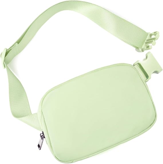 Belt Bag for Women Fanny Pack Crossbody Bags for Women Fashion Waist Packs with Adjustable Strap Gifts for Teen Girls (Light Green)