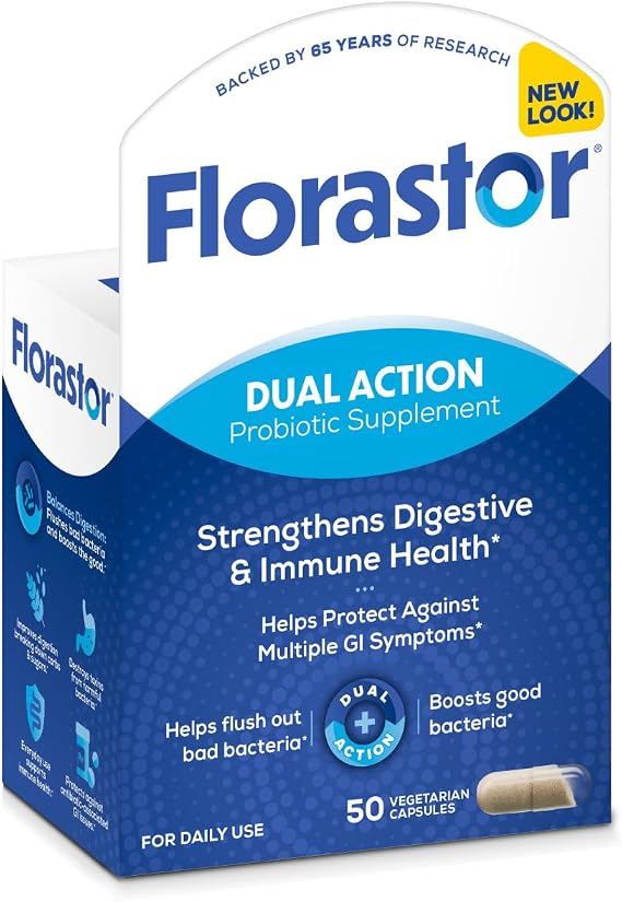 Florastor Dual Action Probiotic Supplement