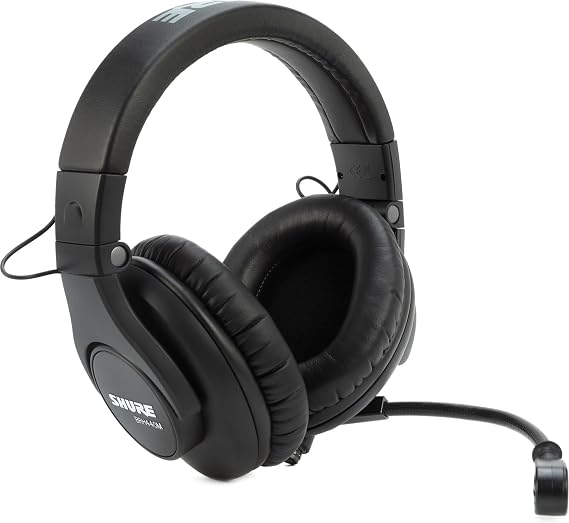Shure BRH440M-LC Dual-Sided Broadcast Headset, Less Cable