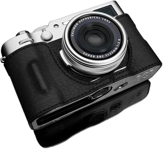 GARIZ HG-X100VIBK Genuine Leather Camera Case for Fujifilm X100VIBK Black