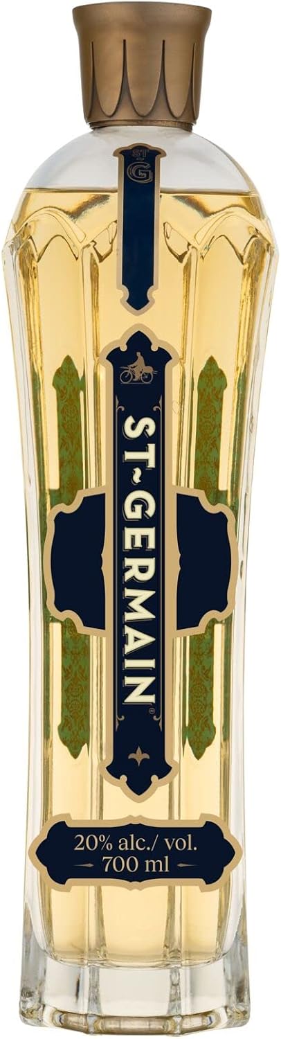 St-Germain French Artisanal Elderflower Liqueur, 20% ABV, 70cl  700ml – Made with Fresh Handpicked Elderflowers – For the Hugo Spritz Cocktail – No Artificial Flavours