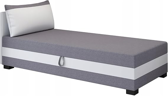 Ilia Box Spring Bed 100 x 200 cm with Pocket Spring Mattress