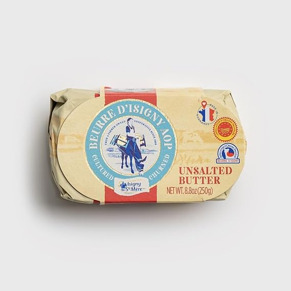 French Unsalted Butter Beurre DIsigny AOP - 8.8 Ounce (Pack of 1)