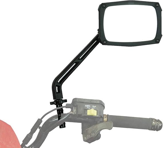 ATV TEK ClearviewTM ATV Mirror | Adjustable Wide Angle Side Rearview Mirror for All Terrain Vehicle and UTV