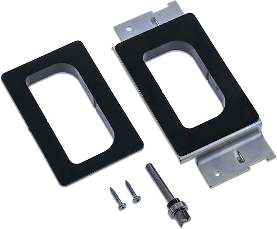 Milescraft 1222 Hinge Mate 150 Door Hinge Installation Kit/Mortiser Template, Door Hinge Jig, Door Router Template fits 3 and 3.5 Hinges, Fits Most Doors