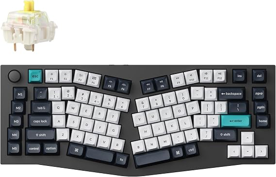 Keychron Q10 Max Mechanical Keyboard Alice Layout US Layout Carbon Black