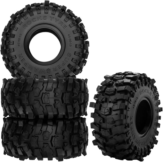 GLOBACT 1.9 Crawler Tires 118 * 45mm for 1/10 TRX4 TRX6 SCX10 Redcat GEN7 8