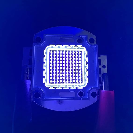 3W 5W 10W 20W 30W 50W 100W High Power Light UV Purple LED 365nm 375nm 380nm 385nm 395nm 400nm 405nm Ultraviolet Bulbs Lamp Chips (1PCS 20W, 385nm-390nm)