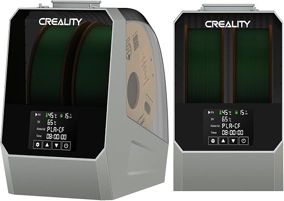 2-Sets Space Pi Filament Dryer Plus for 4 roll filaments Compatible with 1.75mm/2.85mm PLA PETG ABS Material, Filament Dehydrator, Spool Holder