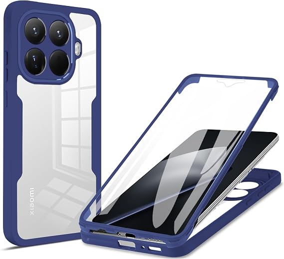 for Xiaomi 17 Case with Screen Protector.Full Blue