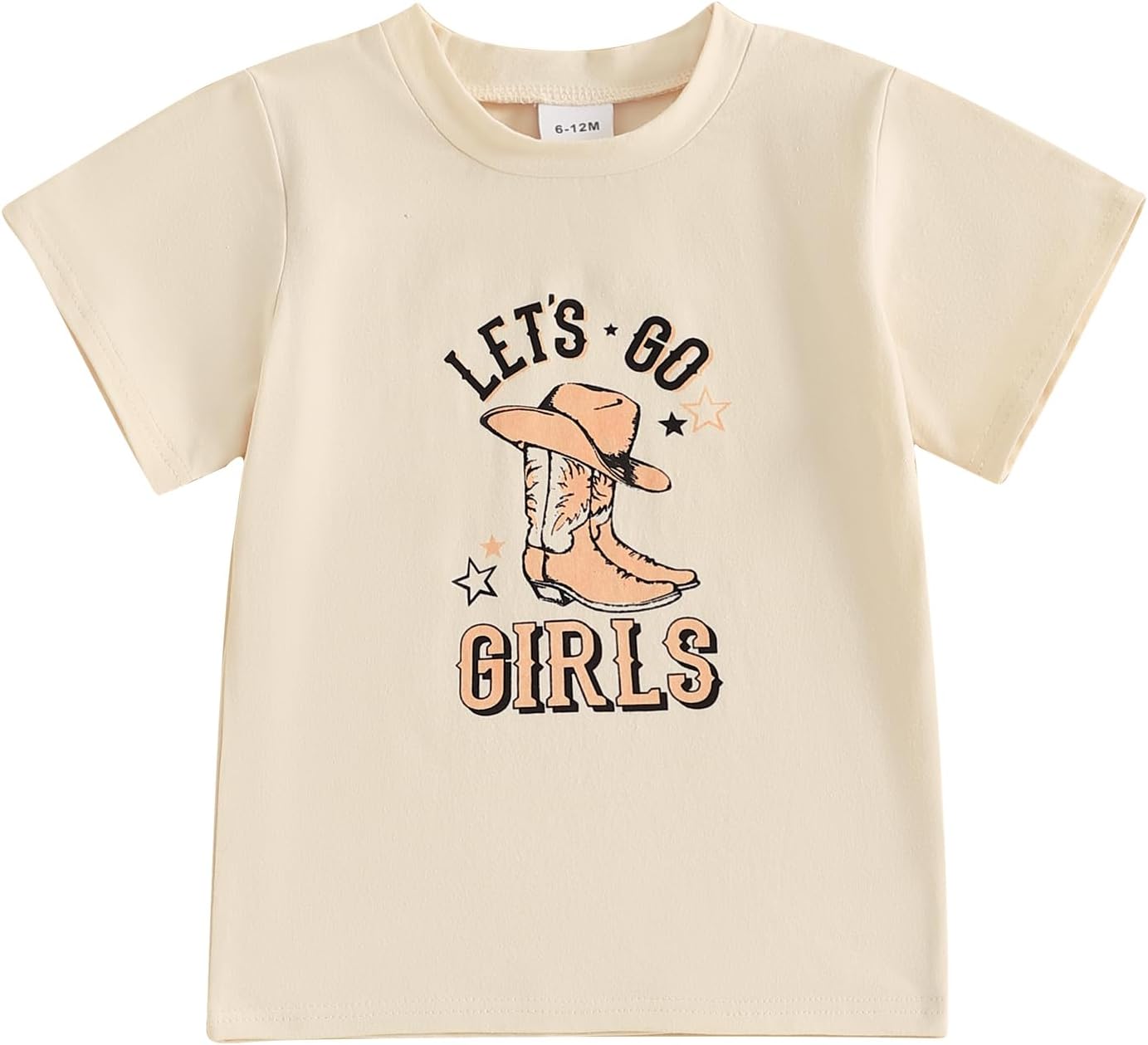 Toddler Baby Girls Western Cowgirl T-Shirt Kids Short Sleeve Funny Rodeo Graphic Summer Tee Tops