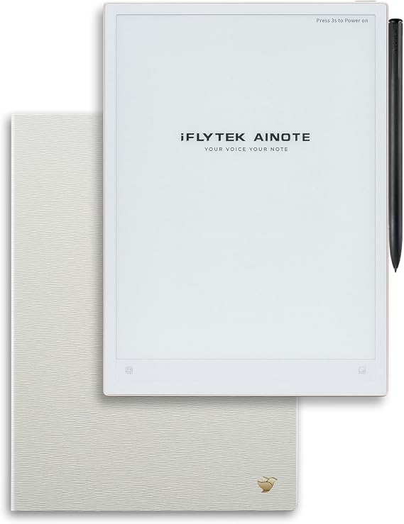 iflytek AINOTE 2 Bundle,10.65" E-Ink Tablet for Meetings,4.2mm Ultrathin AI Paper Tablet Powered by ChatGPT Support Voice-to-Text,Handwriting Conversion,18-Language Transcription for Work/Study